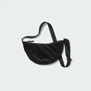 - Uniqlo Round Mini Shoulder Bag - Black Corduroy